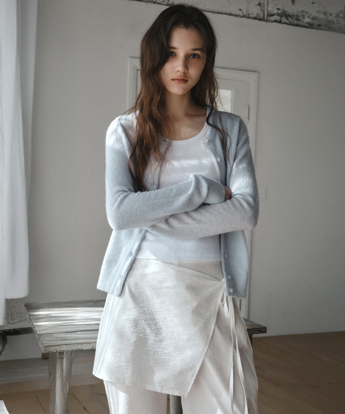 WEDNESDAYOASISFORWOMEN（ウェンズデー オアシス フォー ウーマン）の「ストライプラップスカートパンツ_IVORY(W26PT08)（その他パンツ・レディース・アイボリー・SMALL/MEDIUM）」の4枚目の写真