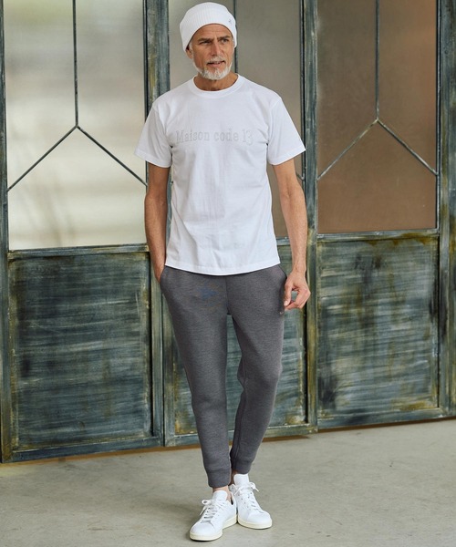 Maison code 13(メゾンコードサーティーン)の「mp14773-cardboard knit pants ダンボールニットパンツ(M26S-26)(スウェットパンツ・メンズ・グレー/ブラック・S/M/L/XL)」の5枚目の写真