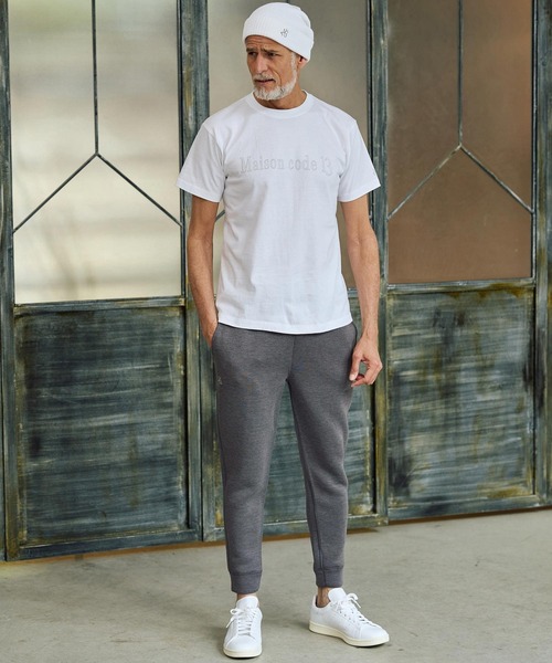 Maison code 13(メゾンコードサーティーン)の「mp14773-cardboard knit pants ダンボールニットパンツ(M26S-26)(スウェットパンツ・メンズ・グレー/ブラック・S/M/L/XL)」の6枚目の写真