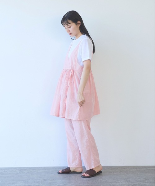 yuni（ユニ　）の「cotton cupla product dye pettit pants（その他パンツ・レディース・ピンク・FREE）」の12枚目の写真