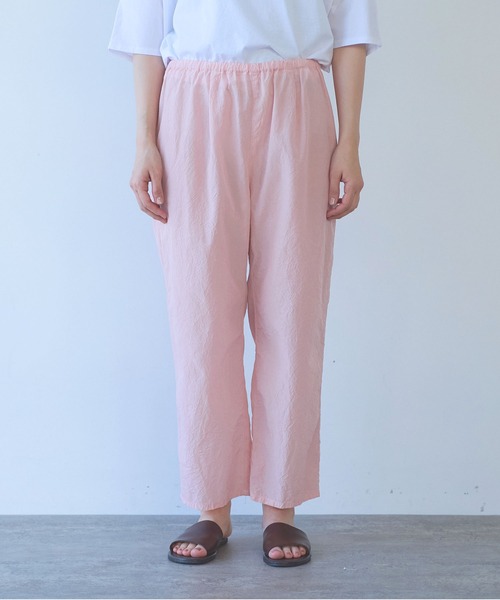 yuni（ユニ　）の「cotton cupla product dye pettit pants（その他パンツ・レディース・ピンク・FREE）」の3枚目の写真