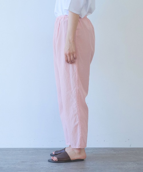 yuni（ユニ　）の「cotton cupla product dye pettit pants（その他パンツ・レディース・ピンク・FREE）」の4枚目の写真
