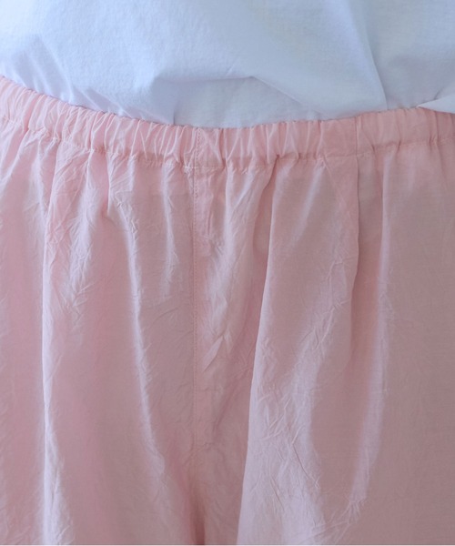 yuni（ユニ　）の「cotton cupla product dye pettit pants（その他パンツ・レディース・ピンク・FREE）」の6枚目の写真