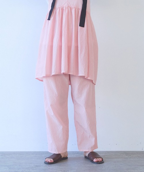 yuni（ユニ　）の「cotton cupla product dye pettit pants（その他パンツ・レディース・ピンク・FREE）」の15枚目の写真