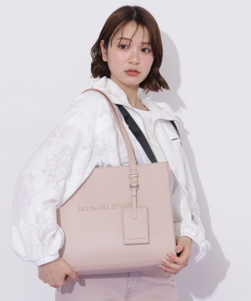 JILL by JILL STUART(ジルバイジルスチュアート)の「ユースフルスクエアトートバッグ(トートバッグ・レディース・グレー/ブラック/ピンク・FREE)」の9枚目の写真