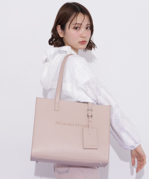 JILL by JILL STUART(ジルバイジルスチュアート)の「ユースフルスクエアトートバッグ(トートバッグ・レディース・グレー/ブラック/ピンク・FREE)」の10枚目の写真