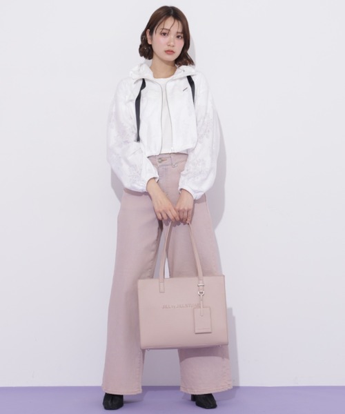 JILL by JILL STUART(ジルバイジルスチュアート)の「ユースフルスクエアトートバッグ(トートバッグ・レディース・グレー/ブラック/ピンク・FREE)」の12枚目の写真
