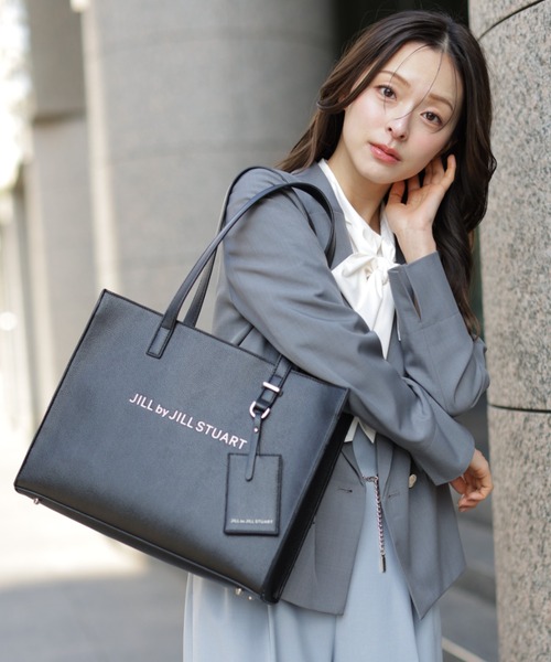 JILL by JILL STUART(ジルバイジルスチュアート)の「ユースフルスクエアトートバッグ(トートバッグ・レディース・グレー/ブラック/ピンク・FREE)」の15枚目の写真