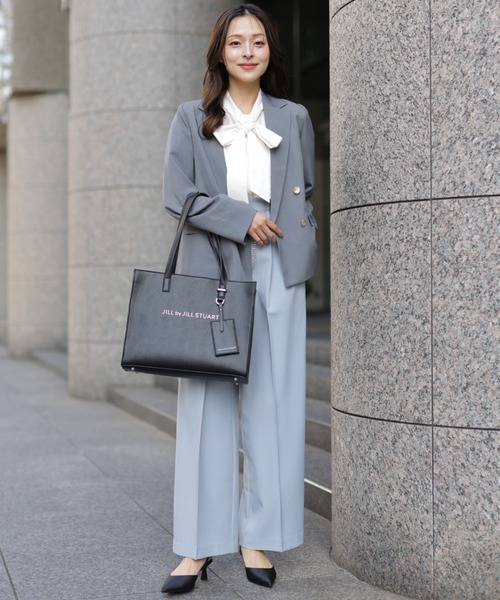 JILL by JILL STUART(ジルバイジルスチュアート)の「ユースフルスクエアトートバッグ(トートバッグ・レディース・グレー/ブラック/ピンク・FREE)」の18枚目の写真