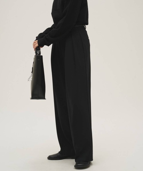 CANAL JEAN(キャナルジーン)の「TODAYFUL Doubletuck Twill Trousers ダブルタックツイルトラウザーズ/12620714(その他パンツ・レディース・ブラック・36/38)」の4枚目の写真