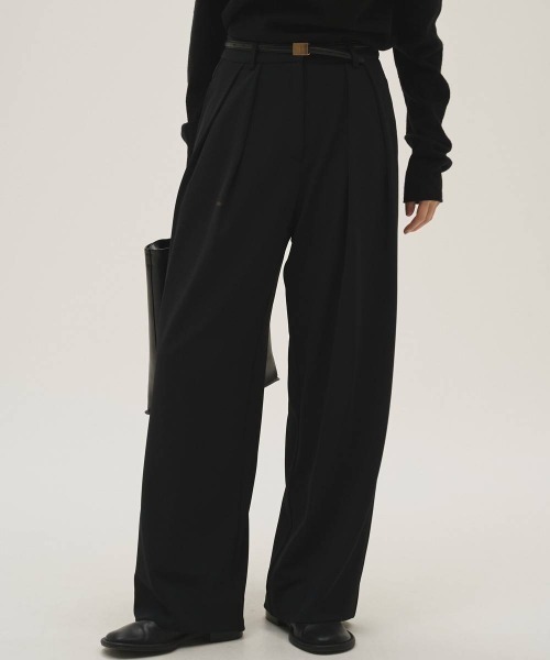 CANAL JEAN(キャナルジーン)の「TODAYFUL Doubletuck Twill Trousers ダブルタックツイルトラウザーズ/12620714(その他パンツ・レディース・ブラック・36/38)」の6枚目の写真