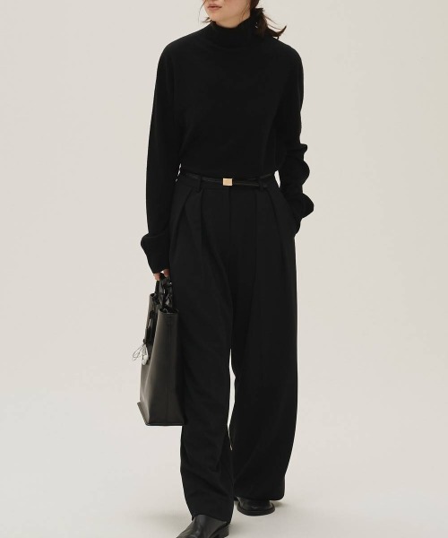 CANAL JEAN(キャナルジーン)の「TODAYFUL Doubletuck Twill Trousers ダブルタックツイルトラウザーズ/12620714(その他パンツ・レディース・ブラック・36/38)」の2枚目の写真