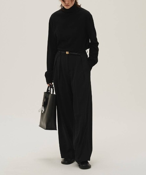 CANAL JEAN(キャナルジーン)の「TODAYFUL Doubletuck Twill Trousers ダブルタックツイルトラウザーズ/12620714(その他パンツ・レディース・ブラック・36/38)」の3枚目の写真