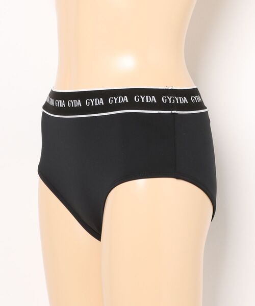 GYDA(ジェイダ)の「GYDA/ジェイダ ウエストGYDAロゴゴム ショーツ ムラサキ限定 414560(水着・レディース・ブラック・M/S/L)」の2枚目の写真