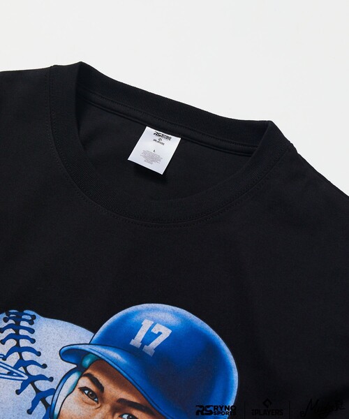 FREAK'S STORE(フリークスストア)の「MLB PLAYERS× RYNO SPORTS ×FREAK’S STORE 別注 【OHTANI BATTER】GRAPHIC TEE(Tシャツ/カットソー・メンズ・ブラック/オフホワイト・LARGE/MEDIUM)」の3枚目の写真