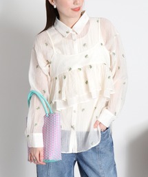 cepo | 〈セットアイテム〉ビスチェアンサンブルシャツ(アンサンブル)