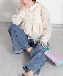 cepo（セポ）の「〈セットアイテム〉ビスチェアンサンブルシャツ（アンサンブル）」