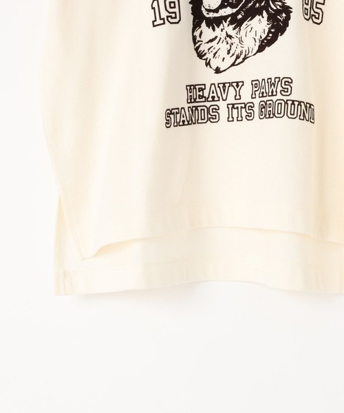 LOWRYS FARM（ローリーズファーム）の「アニマルネップＴ　 668881（Tシャツ/カットソー・キッズ・アイボリー/グレー/オレンジ・150cm/140cm/130cm/120cm/110cm）」の7枚目の写真