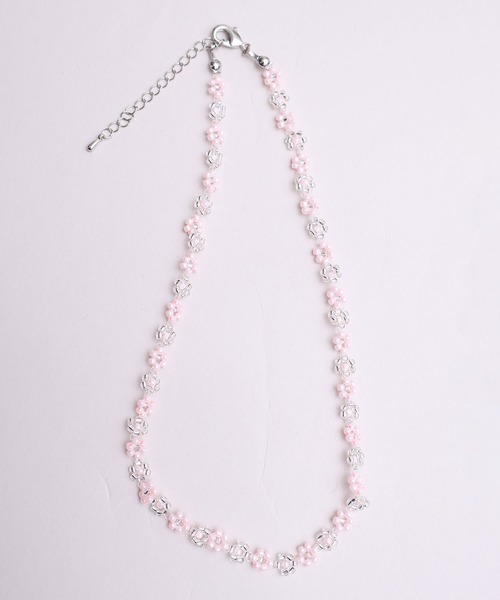fig London(フィグロンドン)の「tiny garden necklace(ネックレス・レディース・ブラック/ピンク・FREE)」の17枚目の写真