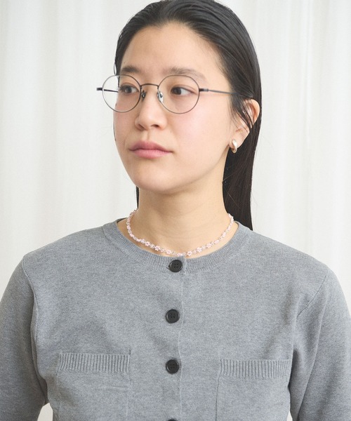 fig London(フィグロンドン)の「tiny garden necklace(ネックレス・レディース・ブラック/ピンク・FREE)」の18枚目の写真