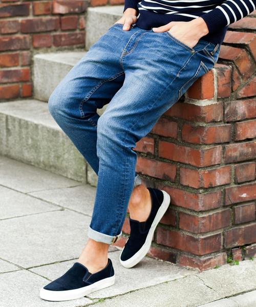 BEAUTY&YOUTH UNITED ARROWS（ビューティーアンドユースユナイテッドアローズ）の「【WEB限定】by ∴ デニム スキニー アンクルパンツ◆（デニムパンツ・メンズ・コバルトブルー/ネイビー/ホワイト/ブラック・LARGE/MEDIUM/SMALL）」の4枚目の写真