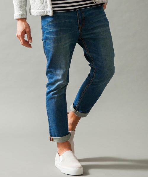 BEAUTY&YOUTH UNITED ARROWS（ビューティーアンドユースユナイテッドアローズ）の「【WEB限定】by ∴ デニム スキニー アンクルパンツ◆（デニムパンツ・メンズ・コバルトブルー/ネイビー/ホワイト/ブラック・LARGE/MEDIUM/SMALL）」の5枚目の写真