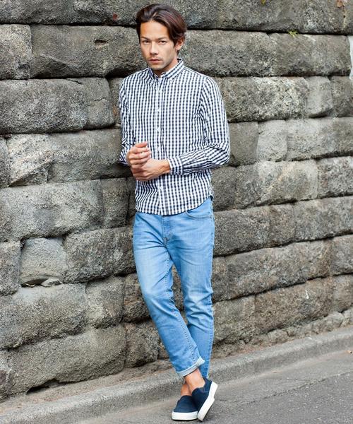 BEAUTY&YOUTH UNITED ARROWS（ビューティーアンドユースユナイテッドアローズ）の「【WEB限定】by ∴ デニム スキニー アンクルパンツ◆（デニムパンツ・メンズ・コバルトブルー/ネイビー/ホワイト/ブラック・LARGE/MEDIUM/SMALL）」の14枚目の写真