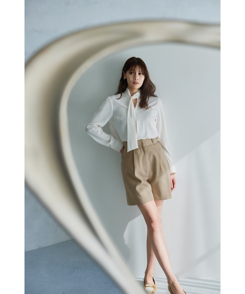 Tucked Twill Bermuda Shorts（その他パンツ）｜Her lip to（ハー