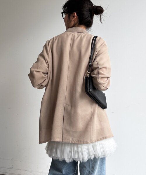 DouDou（ドゥドゥ）の「マルチWAYフリルトップス（シャツ/ブラウス・レディース・ブラック/オフホワイト・FREE）」の9枚目の写真