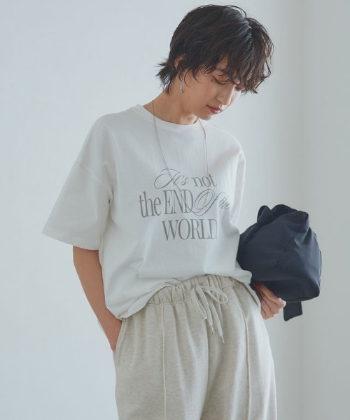 RASW（ラス）の「[RASW]ソフトUSAコットンロゴTシャツ（Tシャツ/カットソー・レディース・カーキ/オフホワイト・M/L）」の12枚目の写真