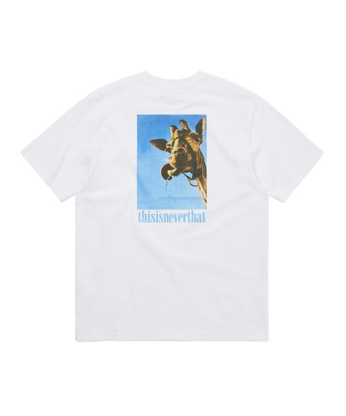 thisisneverthat(ディスイズネバーザット)の「Giraffe Tee(Tシャツ/カットソー・メンズ・ホワイト/ダークグリーン/グレー・L/M/S/XL)」の1枚目の写真