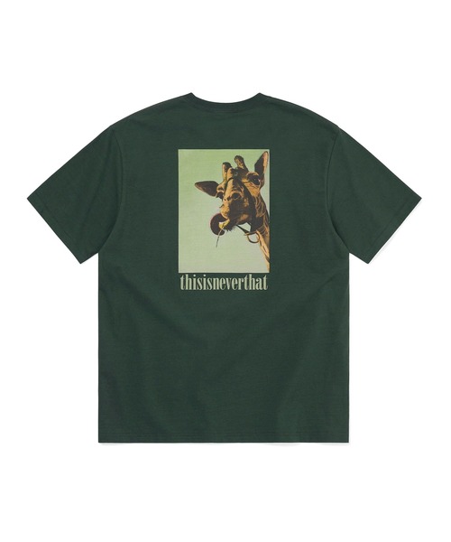thisisneverthat(ディスイズネバーザット)の「Giraffe Tee(Tシャツ/カットソー・メンズ・ホワイト/ダークグリーン/グレー・L/M/S/XL)」の3枚目の写真