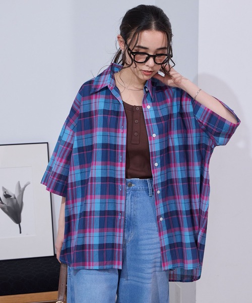 インドコットン ボイルチェック アソート 半袖シャツ【THE CRAFT CREW