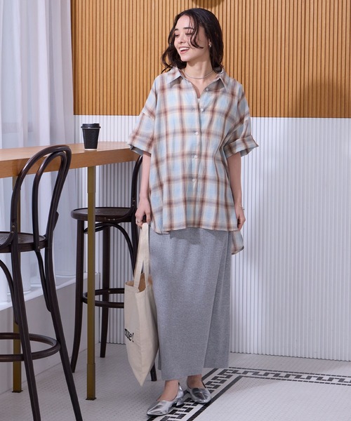 THE CRAFT CREW PRODUCTS(ザクラフトクループロダクツ)の「インドコットン ボイルチェック アソート 半袖シャツ【THE CRAFT CREW PRODUCTS】(シャツ/ブラウス・レディース・ブラウン/ベージュ系/レッド/ブラック/ブルー/ネイビー系・FREE)」の12枚目の写真