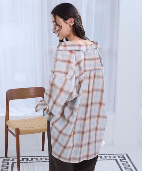 THE CRAFT CREW PRODUCTS(ザクラフトクループロダクツ)の「インドコットン ボイルチェック アソート 半袖シャツ【THE CRAFT CREW PRODUCTS】(シャツ/ブラウス・レディース・ブラウン/ベージュ系/レッド/ブラック/ブルー/ネイビー系・FREE)」の15枚目の写真