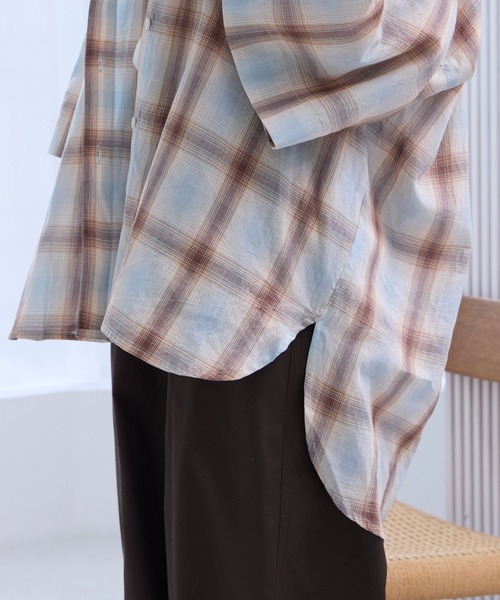 THE CRAFT CREW PRODUCTS(ザクラフトクループロダクツ)の「インドコットン ボイルチェック アソート 半袖シャツ【THE CRAFT CREW PRODUCTS】(シャツ/ブラウス・レディース・ブラウン/ベージュ系/レッド/ブラック/ブルー/ネイビー系・FREE)」の16枚目の写真