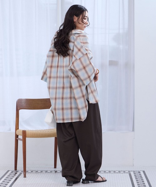 THE CRAFT CREW PRODUCTS(ザクラフトクループロダクツ)の「インドコットン ボイルチェック アソート 半袖シャツ【THE CRAFT CREW PRODUCTS】(シャツ/ブラウス・レディース・ブラウン/ベージュ系/レッド/ブラック/ブルー/ネイビー系・FREE)」の21枚目の写真