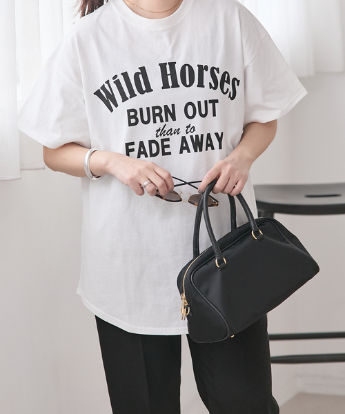 JOURNAL STANDARD(ジャーナルスタンダード)の「《追加》ラウンドヘムピグメントT(Tシャツ/カットソー・レディース・ピンク/ホワイト系その他/ベージュ/チョコ・FREE)」の15枚目の写真