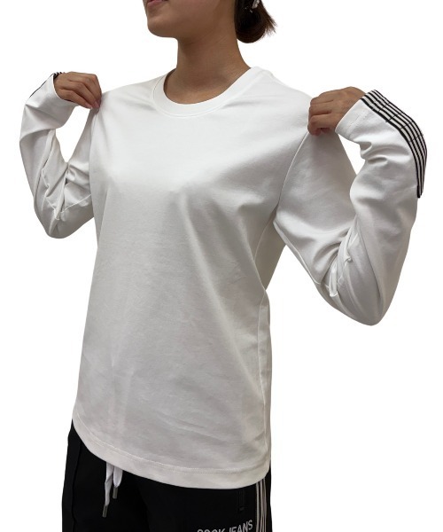 COOK JEANS(クックジーンズ)の「袖口テープロングTシャツ(Tシャツ/カットソー・メンズ・バーガンディー/ブラック/ホワイト・LARGE/X-LARGE/MEDIUM)」の7枚目の写真