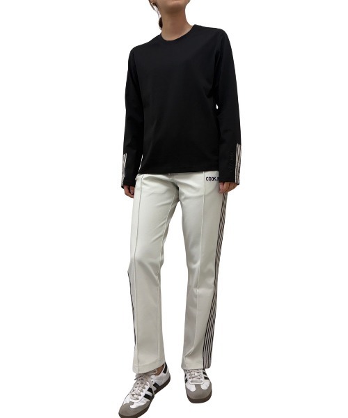 COOK JEANS(クックジーンズ)の「袖口テープロングTシャツ(Tシャツ/カットソー・メンズ・バーガンディー/ブラック/ホワイト・LARGE/X-LARGE/MEDIUM)」の9枚目の写真