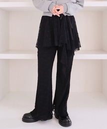 archives（アルシーヴ）の「レイヤードレースパンツ（その他パンツ）」