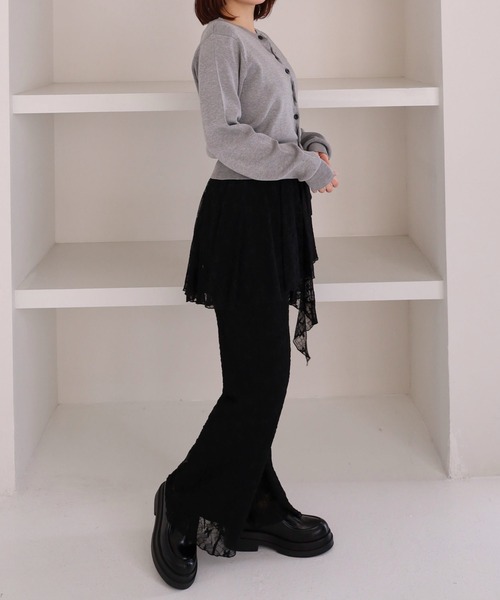 archives（アルシーヴ）の「レイヤードレースパンツ（その他パンツ・レディース・アイボリー/ブラック・MEDIUM）」の17枚目の写真