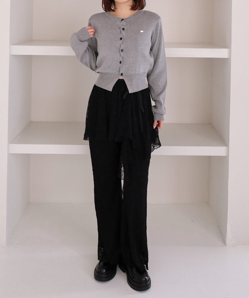 archives（アルシーヴ）の「レイヤードレースパンツ（その他パンツ・レディース・アイボリー/ブラック・MEDIUM）」の16枚目の写真