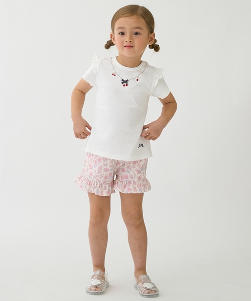 petit main(プティマイン)の「【プティプラ】GIRLS 半袖Tシャツ(Tシャツ/カットソー・キッズ・ライトブルー/マルチ/カラフル/アイボリー/ライトピンク/ライトベージュ/オフホワイト/ネイビー/レモンイエロー/レッド・110cm/100cm/130cm/80cm/90cm/120cm)」の13枚目の写真