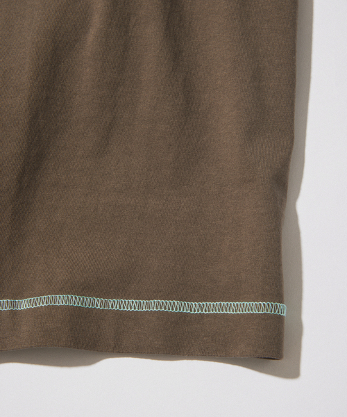 Healthknit（ヘルスニット）の「Healthknit / ヘルスニット 別注 ヘンリーネックTシャツ（Tシャツ/カットソー・メンズ・ホワイト/ブラウン/イエロー/ブラック系その他/ベージュ系その他・MEDIUM/LARGE）」の17枚目の写真