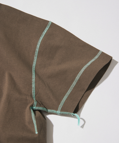 Healthknit（ヘルスニット）の「Healthknit / ヘルスニット 別注 ヘンリーネックTシャツ（Tシャツ/カットソー・メンズ・ホワイト/ブラウン/イエロー/ブラック系その他/ベージュ系その他・MEDIUM/LARGE）」の18枚目の写真