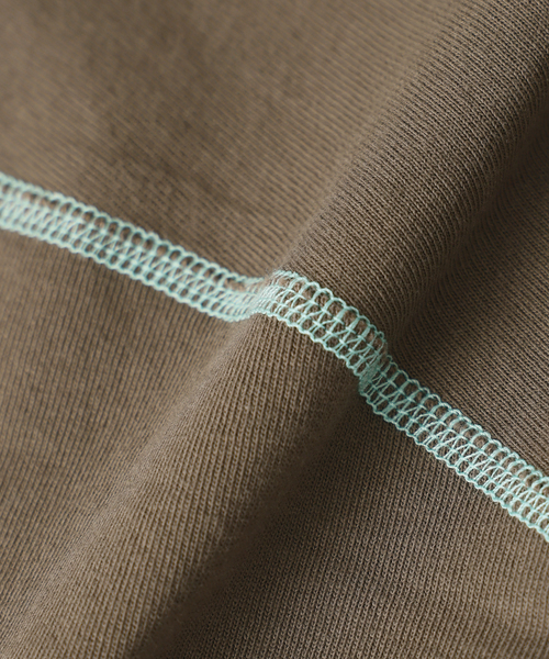 Healthknit（ヘルスニット）の「Healthknit / ヘルスニット 別注 ヘンリーネックTシャツ（Tシャツ/カットソー・メンズ・ホワイト/ブラウン/イエロー/ブラック系その他/ベージュ系その他・MEDIUM/LARGE）」の22枚目の写真