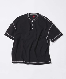 Healthknit / ヘルスニット 別注 ヘンリーネックTシャツ