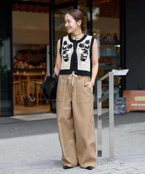 JOURNAL STANDARD（ジャーナルスタンダード）の「《追加3》EASY Utility パンツ（その他パンツ・レディース・ベージュ/カーキ/ホワイト・36/38）」の4枚目の写真