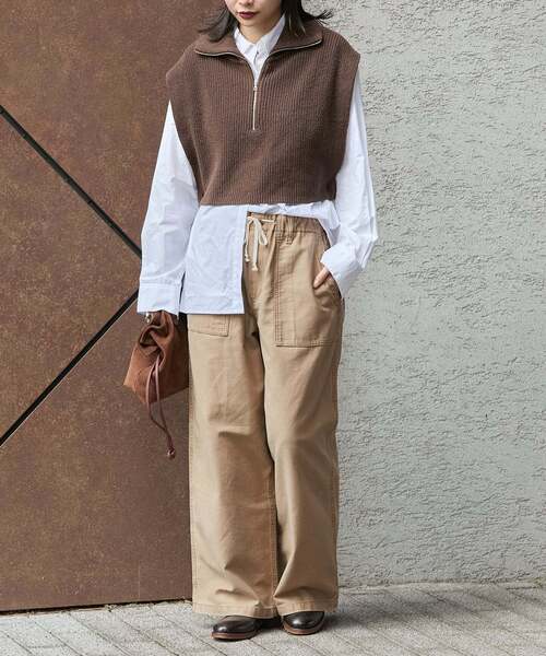 JOURNAL STANDARD（ジャーナルスタンダード）の「《追加3》EASY Utility パンツ（その他パンツ・レディース・ベージュ/カーキ/ホワイト・36/38）」の5枚目の写真